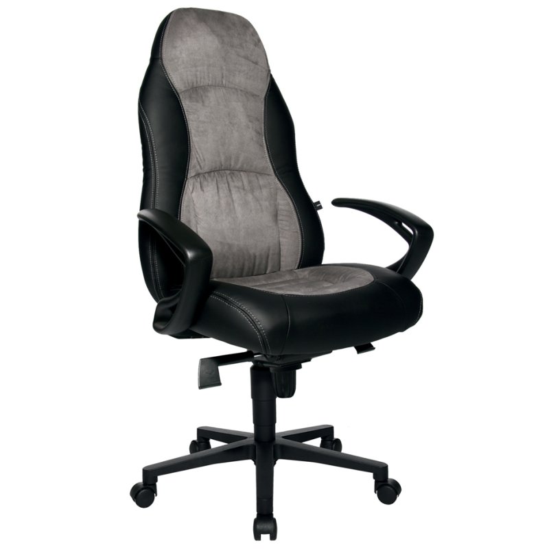 Topstar bureaustoel Speed Chair, zwart/blauw, armleuningen